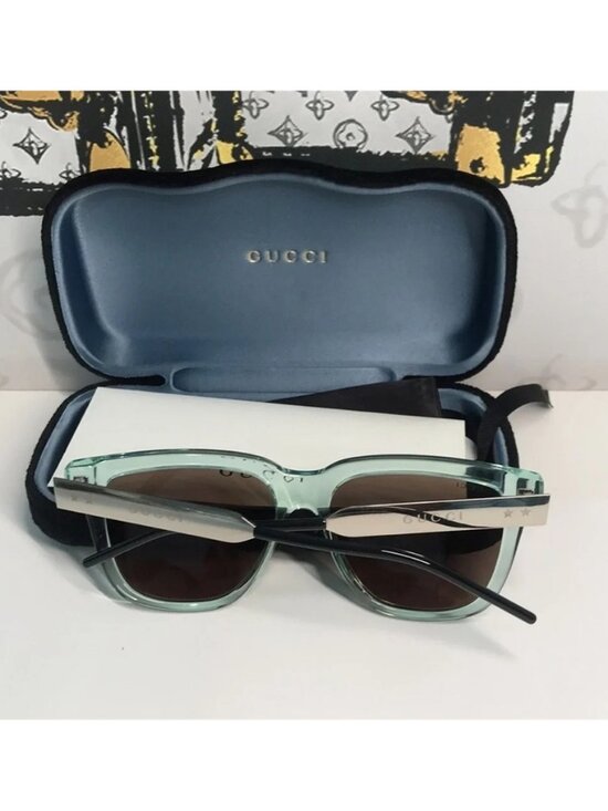 ✨ Brand New Gucci GG0976S 002 Sunglasses – Green Mint with Brown Lenses ✨ main image 10